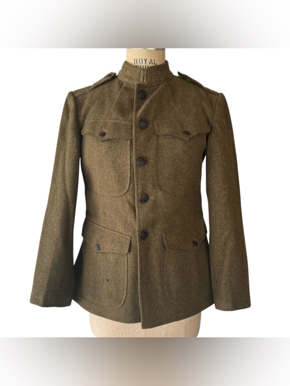 WWI M1917 Green Wool Artillery Tunic